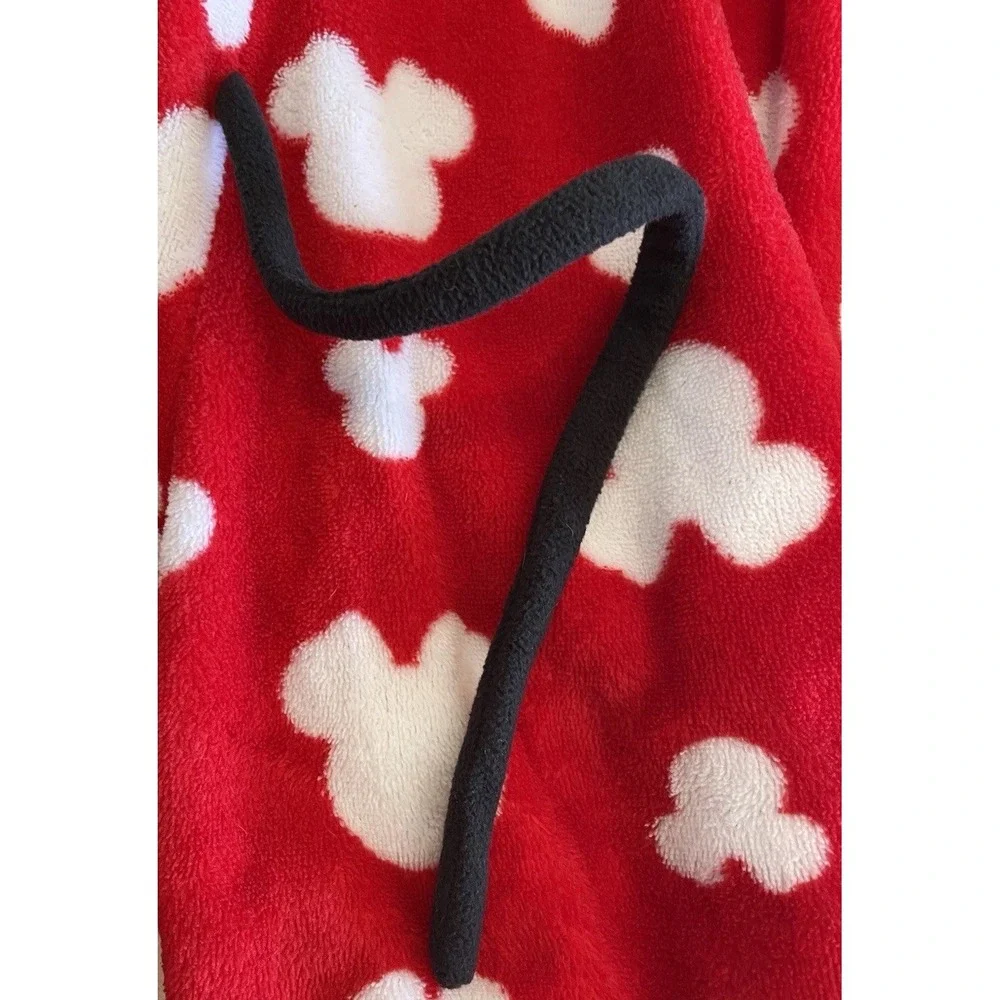 Adult Small Disney‎ Party Park Mickey Minnie Mouse One Piece Pajamas Footed PJ S - Picture 6 of 16